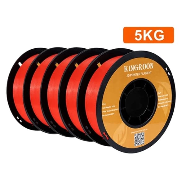 PLA Filament 1.75mm, Korkea Tulostuslaatu, Laaja Väri Valikoima,5kg Hopea PLA