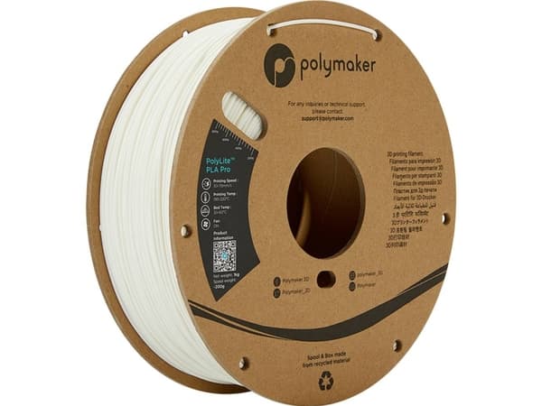 Filament Polymaker PolyLite PLA Pro 1,75 mm 1 kg - White}