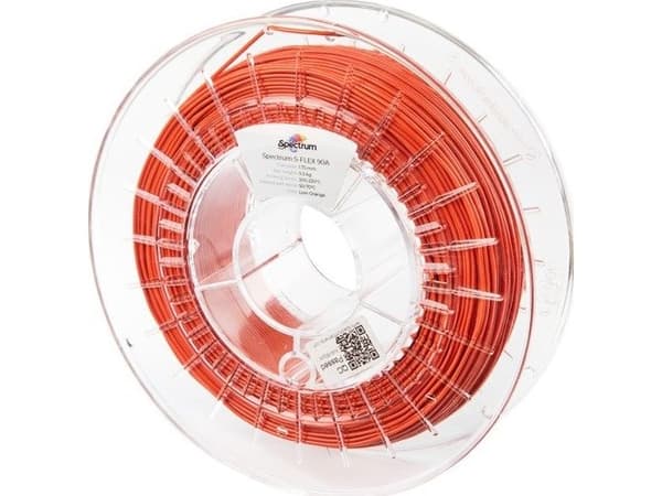 Thread Spectrum S-Flex 90A, 1,75 mm, 500g, oransje farge