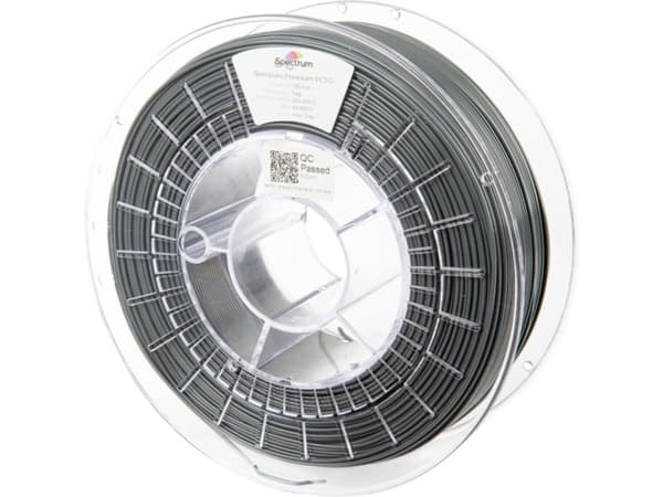 Spectrum Filaments 80659 Premium PCTG Filament PCTG kemisk bestandig, lugtsvag 1.75 mm 1000 g Iron Gray, Grå 1 stk