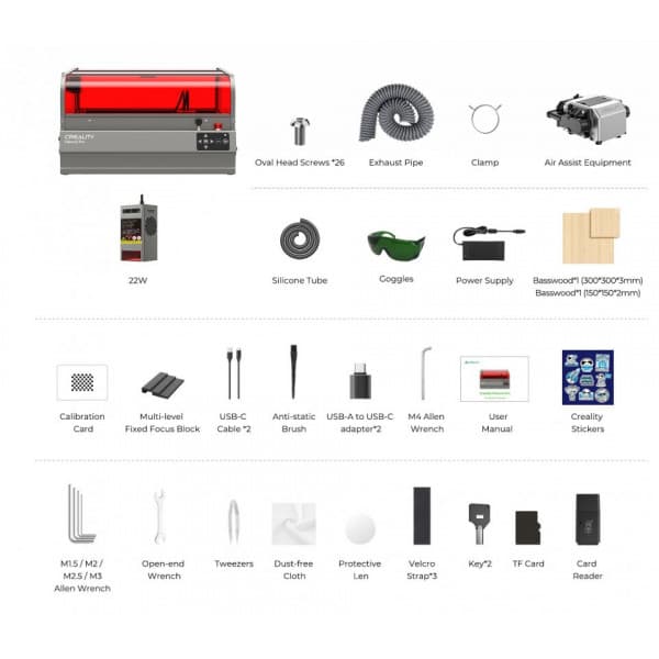 Creality Laser Falcon 2 Pro 22W -laserskærer