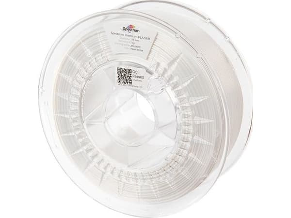 Spectrum Filaments 80448 PLA SILK Filament PLA-silke Glinsende 1.75 mm 1000 g Pearl White, Hvid, Perlehvid 1 stk