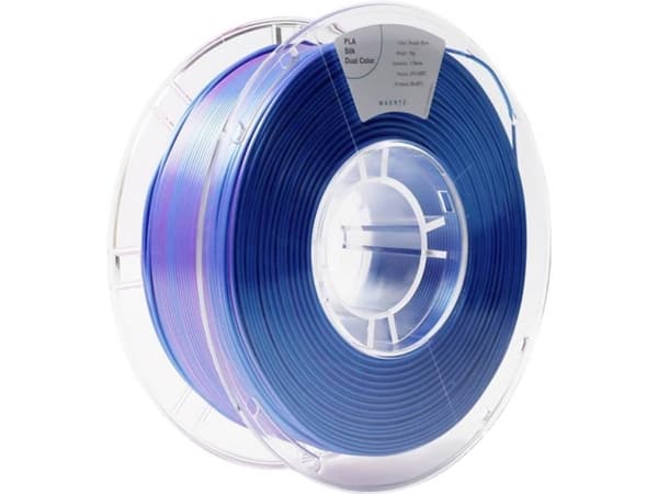 Maertz PMMA-1021-004 PMMA-1021-004 Filament PLA-silke Glinsende 1.75 mm 1000 g Lilla, Blå 1 stk