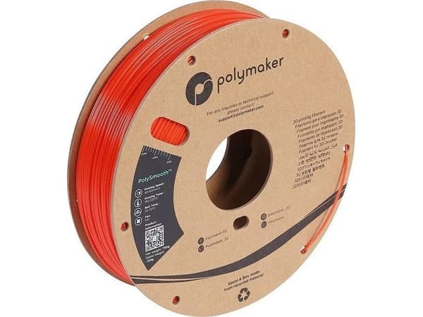 Plast Polymaker PolySmooth PVB - 1,75 mm - 0,75 kg - Korallrød