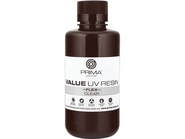 PrimaCreator Żywica do drukarki 3D - PrimaCreator Value Flex UV Resin 500 ml - Clear}