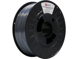 C-Tech C-TECH Tisková struna (filament) PREMIUM LINE, Silk PLA, čedičová šedá, RAL7012, 1,75mm, 1kg