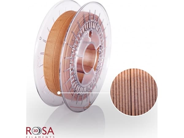 Plast Rosa3D BioWOOD - 1,75mm - 0,5kg - brungul