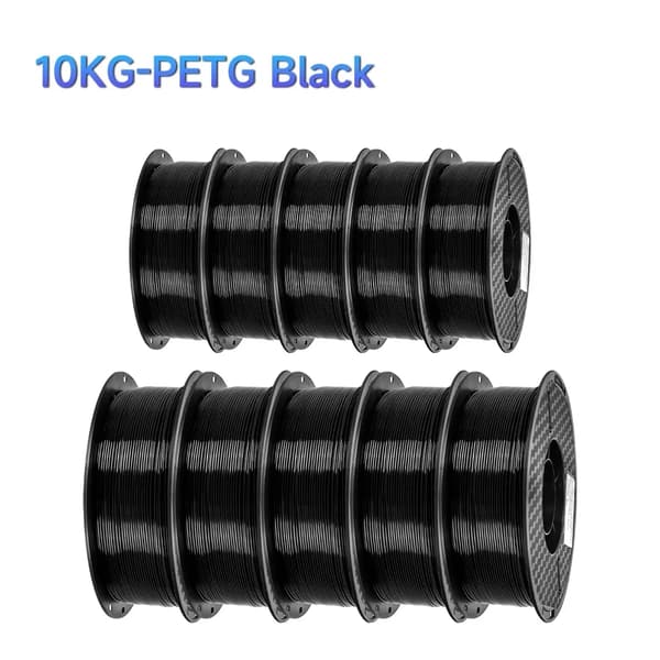 3D-printer filament, 10KG PETG, 1,75 mm diameter,10KG PETG Sort