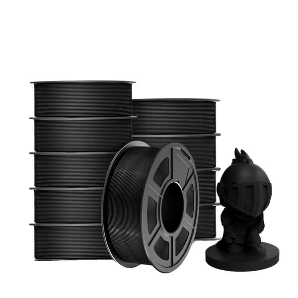 3D-tulostimen filamentti, ABS Valkoinen 10KG, PETG Musta 11KG,PLA Musta 11KG