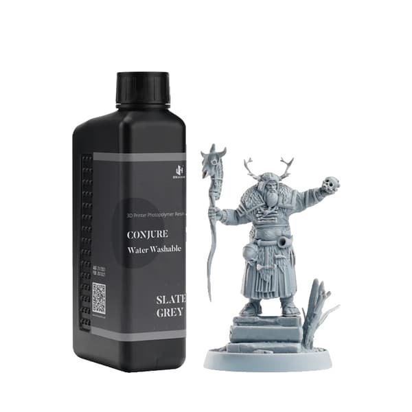 3D-tulostimen fotopolymeerihartsi, vesipesun kestävä, korkea tarkkuus,Savi harmaa-1kg