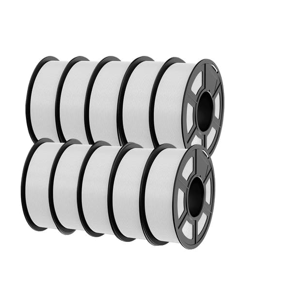 3D-utskriftsfilament, miljövänligt, bubblfritt,PLAMT 10Vit