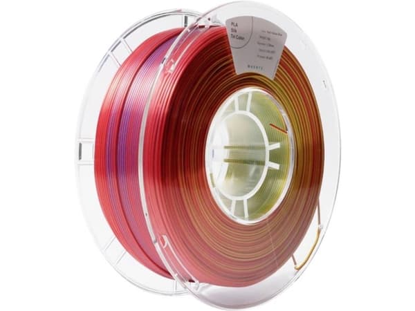 Maertz PMMA-1022-005 PMMA-1022-005 Filament PLA-silke Glinsende 1.75 mm 1000 g Rød, Gul, Blå 1 stk