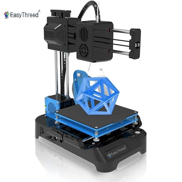 3D-printer, FDM-teknologi, 100 mm bygge størrelse,K7-Sort, TF-kort offline