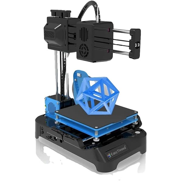 3D-printer, FDM-teknologi, 100 mm bygge størrelse,K7-Sort, TF-kort offline