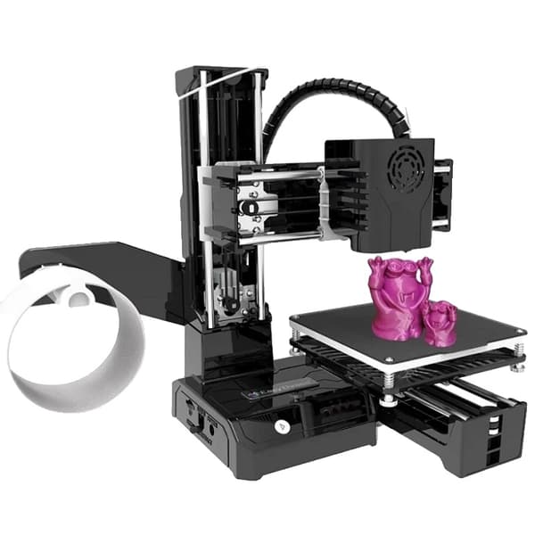 3D-printer, FDM-teknologi, 100 mm bygge størrelse,K9-Sort, TF-kort offline