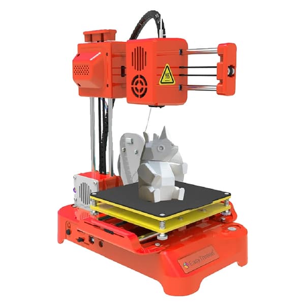 Easythreed 3D-tulostin, 100X100X100mm tulostuskoko, 40mm/s nopeus,K7-Oranssi, TF-kortti offline