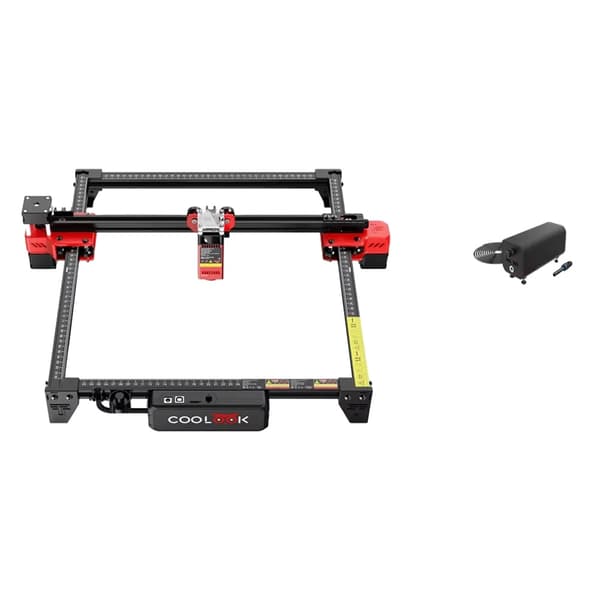 COOLOOK Lasergravyrmaskin, 300 * 300 mm gravyrområde, 5,5 W lasereffekt,kit 1, EU-kontakt