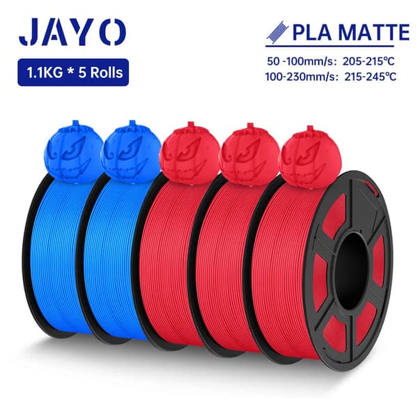 JAYO PLA Matte Filament, 1,75 mm halkaisija, 1,1 kg paino,Playg 2BL 3.