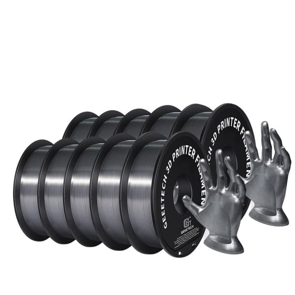 3D Silke PLA Filament, 1,75 mm Diameter, 200-220°C Utskriftstemperatur,Silver