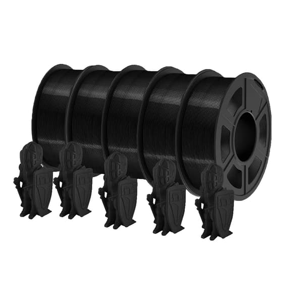 JAYO 3D Printfilament, 1,75 mm Diameter, 320 Meter Længde,PLA 5BK