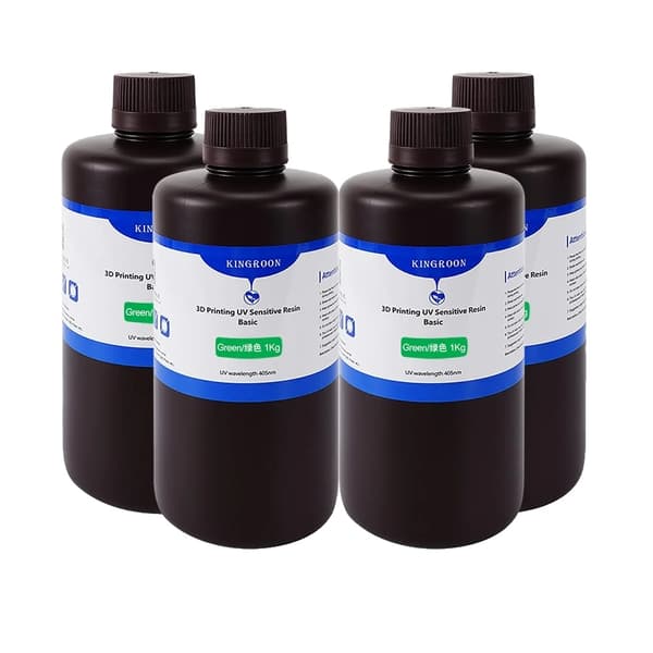 405nm UV-hartsia LCD 3D-tulostimille, korkea lujuus, alhainen kutistuminen,4 kg vihreä standardi