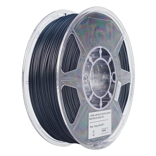 3D Filament, 1,75MM Diameter, 1KG PETG Carbon Fiber,Dybblå
