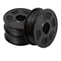 Miniatyrbild 1 av 2: PLA Filament 3 Rullar, 1,75 mm Diameter, Miljövänligt Material,PLAPLUS Svart 3Rullar