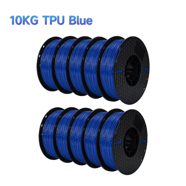 TPU Filament, 1,75 mm Diameter, 95A Hårdhed,10 kg TPU blå