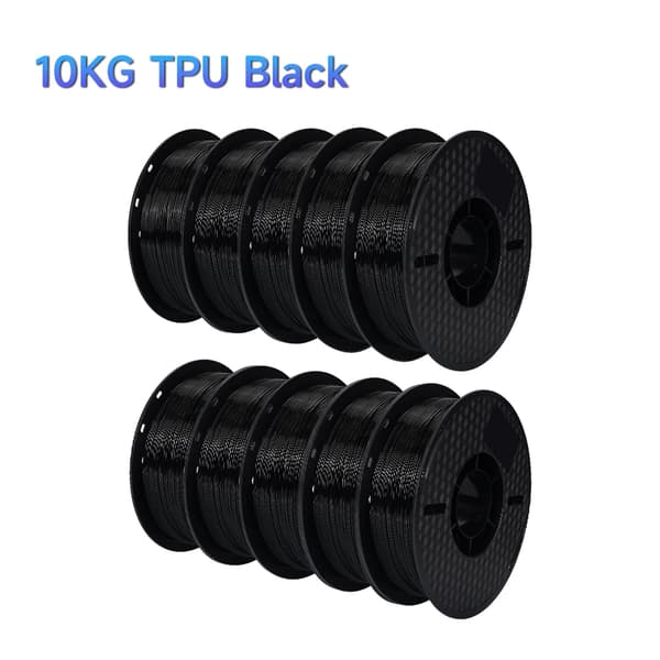 TPU-filament, 1,75 mm diameter, 95A hårdhet,10 kg TPU svart
