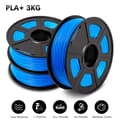 Miniatyrbillede 2 af 2: PLA filament 3 ruller, 1,75 mm diameter, miljøvenligt materiale,PLAPLUS Blå 3Ruller