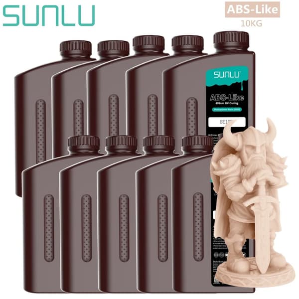 SUNLU UV ABS-liknande harts, låg lukt, 10 kg kapacitet,HUD 1000g