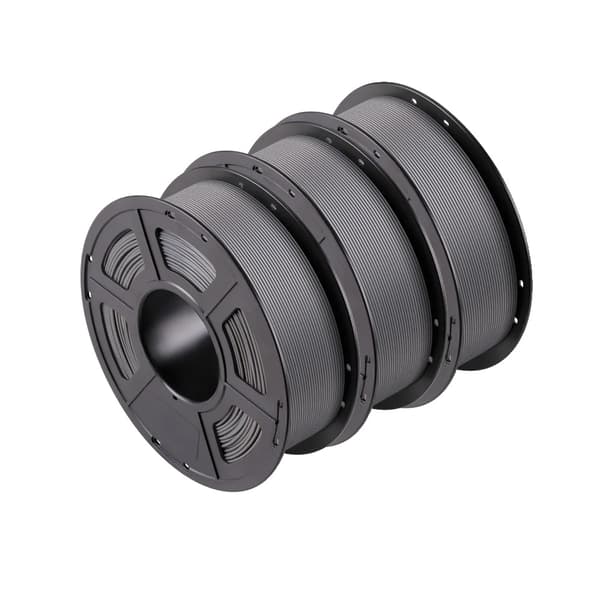 3D-printer filament, 1,75 mm diameter, 340 m længde,3 kg grå pla