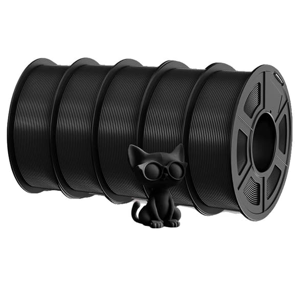 3D-printfilament, 1,75 mm diameter, 395 m længde,PLAPLUS-Bk PS 5,5KG