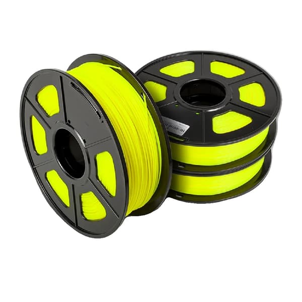 PLA filament 3 ruller, 1,75 mm diameter, miljøvenligt materiale,PLA gule 3 ruller