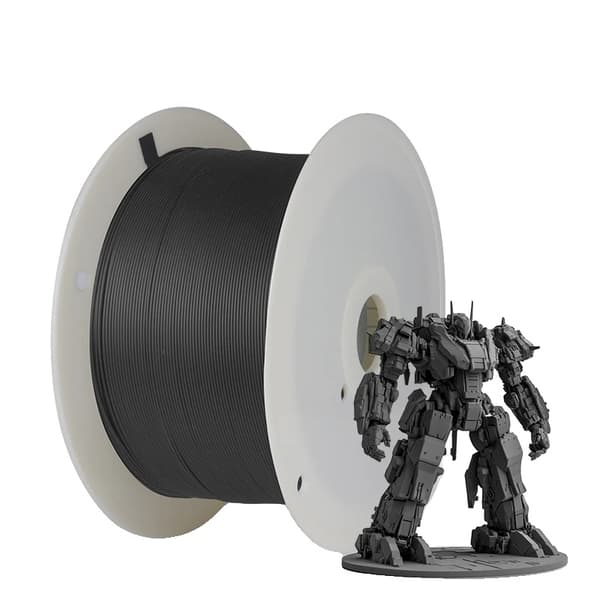 SUNLU 3D-skrivarfilament, 5KG PLA PLUS, Livliga färger, Låg krympningsgrad,PLA plus 5 kg grå