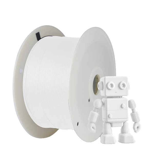 SUNLU 3D-skrivarfilament, 5KG PLA PLUS, Livliga färger, Låg krympningsgrad,PLA 5 kg vit