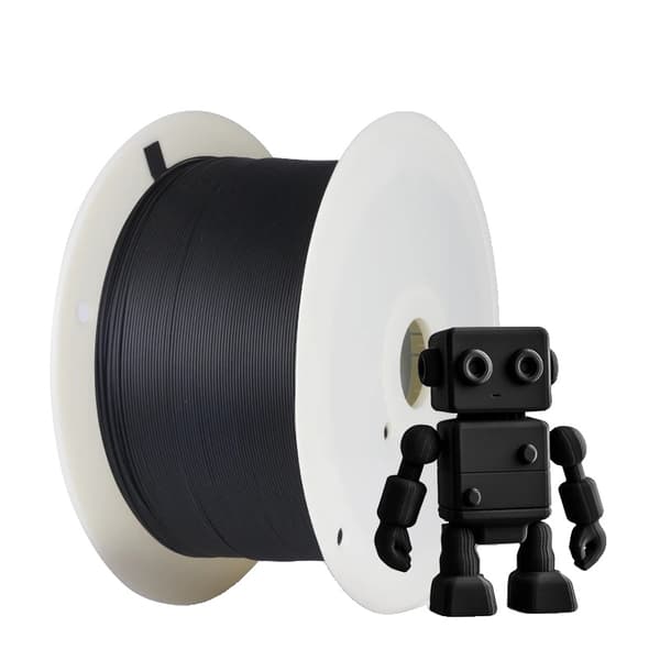 SUNLU 3D-skrivarfilament, 5KG PLA PLUS, Livliga färger, Låg krympningsgrad,Pla 5 kg svart