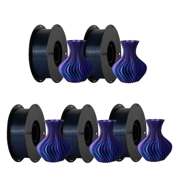 PLA Filament, 1,75 mm halkaisija, kolmivärinen silkki,5kg Silk Tricolor C