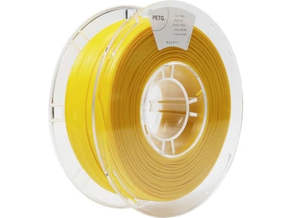 Maertz PMMA-1011-006 PMMA-1011-006 Filament PETG kemisk bestandig 1.75 mm 1000 g Gul 1 stk