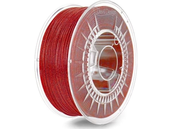 Plastikas Devil Design PETG 1.75mm 1kg - Galaxy Raudona