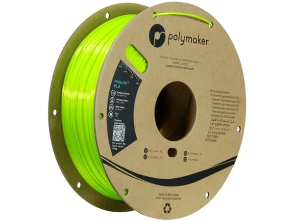 Polymaker PolyLite PLA - 1kg - 1.75mm - Silk Lime
