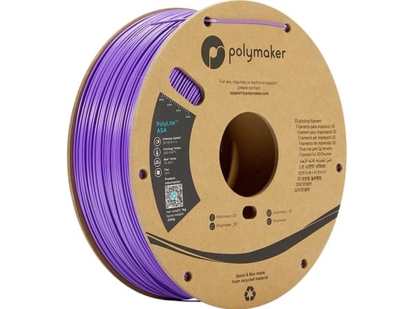 Polymaker PF01008 Violetti Filamentti ASA UV-kestävä, säänkestävä, lämmönkestävä, iskunkestävä 1,75 mm 1000 g Violetti PolyLite™ 1 kpl