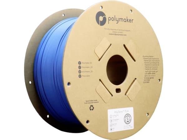 Polymaker PA04011 Regular Filament PLA-plast med lavere kunststofindhold, Mat 1.75 mm 3000 g Sapphire Blue, Blå Polyterra 1 stk