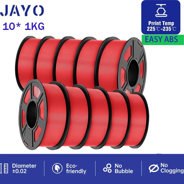 3D-printer filament, 1,75 mm diameter, 100% uden bobler,EABS RD 10KG