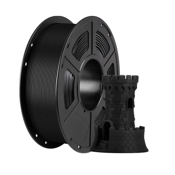 PLA filament, tilgængelig i flere vægte, højhastighedsprintning,10kg PLA Sort