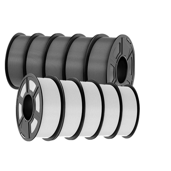 3D-printer filament, 1,75 mm diameter, 100% uden bobler,EABS 5WT 5GY 10KG