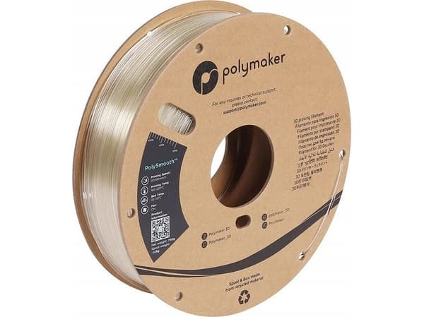 Poly Filament Polymaker PolySmooth PVB 1,75mm, 0,75kg - Transparent}