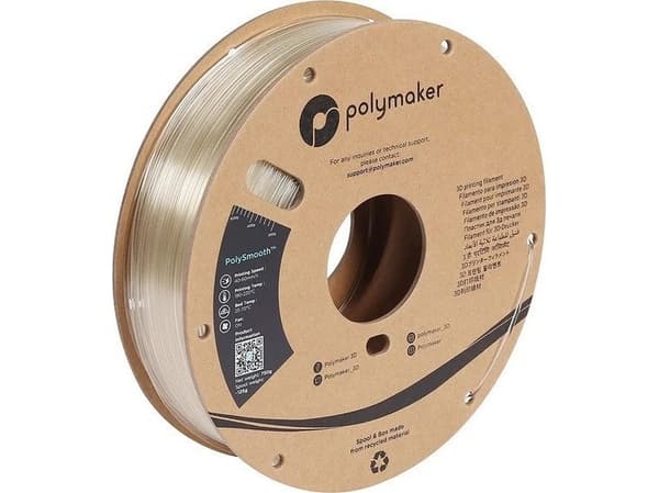 Poly Filament Polymaker PolySmooth PVB 1,75mm, 0,75kg - Transparent}