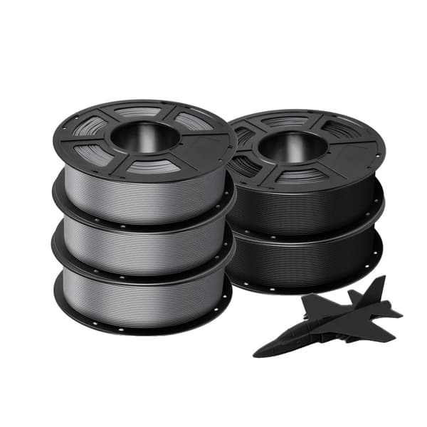 ANYCUBIC PLA Filament, 5KG Økologisk Materiale, Flere Farvekombinationer,5KG Kombination E