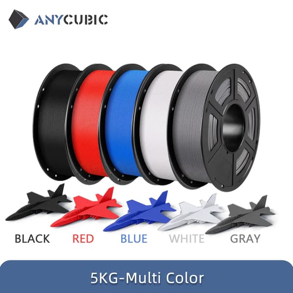 ANYCUBIC PLA-filament, 5KG miljövänligt material, flera färgkombinationer,5KG Kombination B
